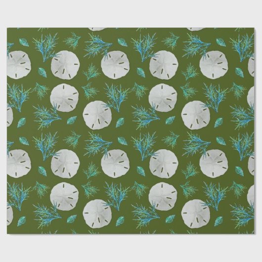Sand Dollar Zee Coral Cadeaupapier (Vlak)