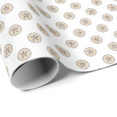 Sand Dollar Zee Shell Coastal Pattern Cadeaupapier (Rol Hoek)