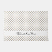 Sand Dollar Zee Shell Pattern personaliseren Deurmat (Voorkant)