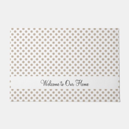 Sand Dollar Zee Shell Pattern personaliseren Deurmat (Voorkant)