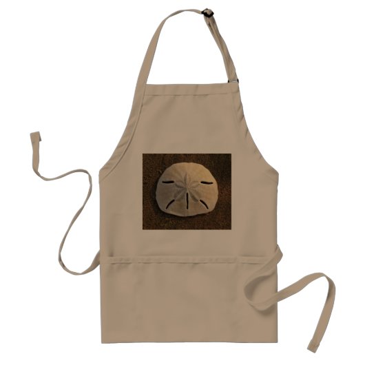Sand Dollar Zee Shell Sand Beach Apron Standaard Schort (Voorkant)