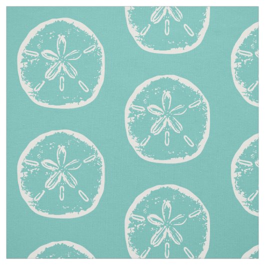 Sand-dollar-zeeslag: textiel stof (Swatch)