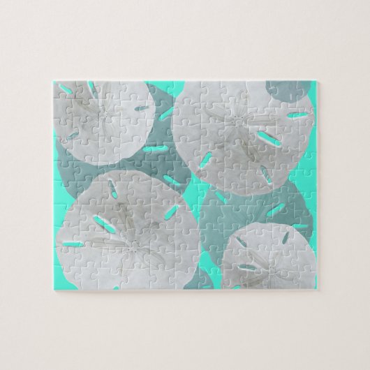 Sand Dollars Blue Legpuzzel (Horizontaal)