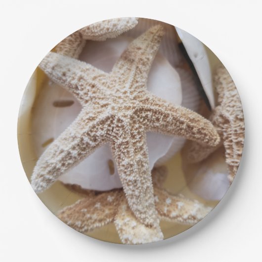 Sand Dollars Elegant Papieren Bordje (Voorkant)