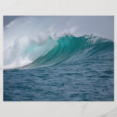 Sand Dollars Folded Big Wave Wedding Programme (Achterkant)