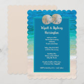 Sand Dollars Jubileum Vows Ceremony Kaart (Voorkant / Achterkant)