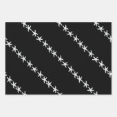 Sand Dollars neutraal zwart grijs Inpakpapier Vel (Voorkant 2)