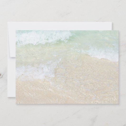 Sand Dollars Private Ceremony Tied the Knot Kaart (Achterkant)