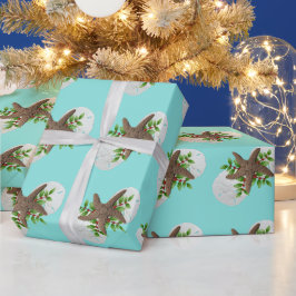 Sand Dollars Sestive Kerstmis Cadeaupapier