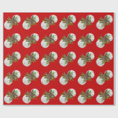 Sand Dollars Sestive Red Kerstmis Cadeaupapier (Vlak)