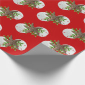 Sand Dollars Sestive Red Kerstmis Cadeaupapier (Hoek)
