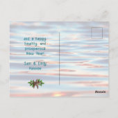 Sand Dollars Starfish Kerstboodschap Briefkaarten (Achterkant)