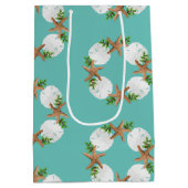 Sand Dollars Tropische kerstcadeautas Medium Cadeauzakje (Achterkant)