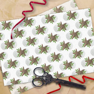Sand Dollars Tropische kerstpatronen Tissuepapier