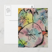 Sand Dollars Waterverf & Ink Art Briefkaart (Voorkant / Achterkant)