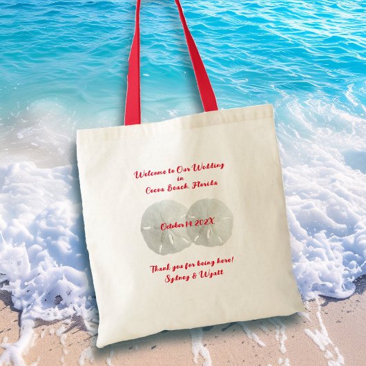 Sand Dollars Weddenschap Welkom, dubbelzijdig Tote Bag