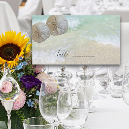 Sand Dollars Wedding Place Table Seating Kaarten Plaatskaartje