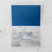 Sand Dollars Wedding Thank You Message Kaart (Binnen)