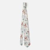 Sand Dollars Zee Horses Starfish Unisex Stropdas (Achterkant)