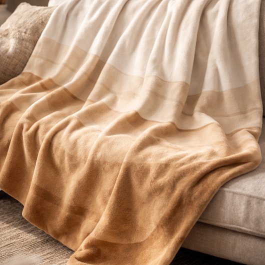 Sand Drift Gradient Sherpa Blanket Deken