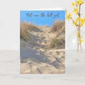 Sand Dune Birthday Humor Kaart (Gele Bloem)