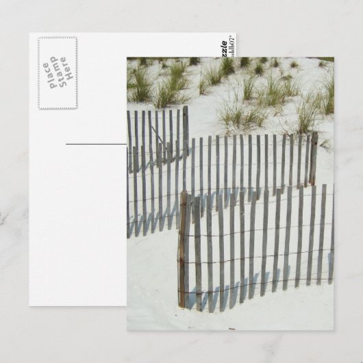Sand Dune Fence Briefkaart (Voorkant / Achterkant)