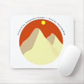 Sand Dunes Amongst Orange Sky Muismat (Met muis)