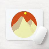 Sand Dunes Amongst Orange Sky Muismat (Met muis)