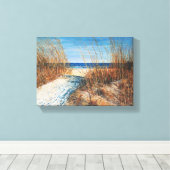 Sand Dunes Beach House Canvas Afdruk (Insitu (Houten vloer))