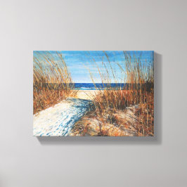 Sand Dunes Beach House Canvas Afdruk