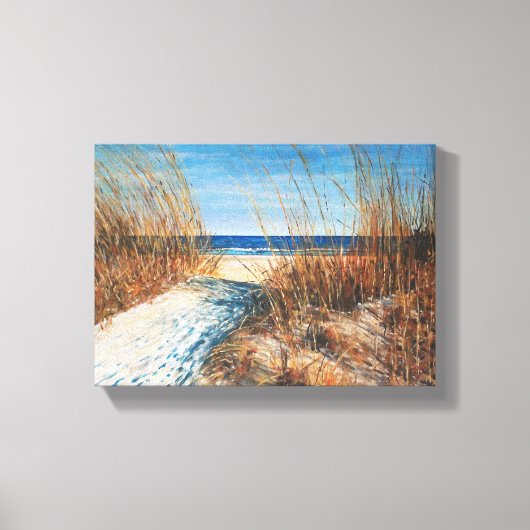 Sand Dunes Beach House Canvas Afdruk (Voorkant)
