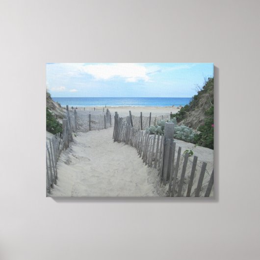 Sand Dunes Block Island Canvas Afdruk (Voorkant)