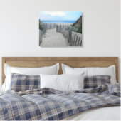 Sand Dunes Block Island Canvas Afdruk (Insitu (Slaapkamer))