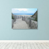 Sand Dunes Block Island Canvas Afdruk (Insitu (Houten vloer))