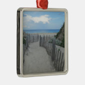 Sand Dunes Block Island Metalen Ornament (Rechts)