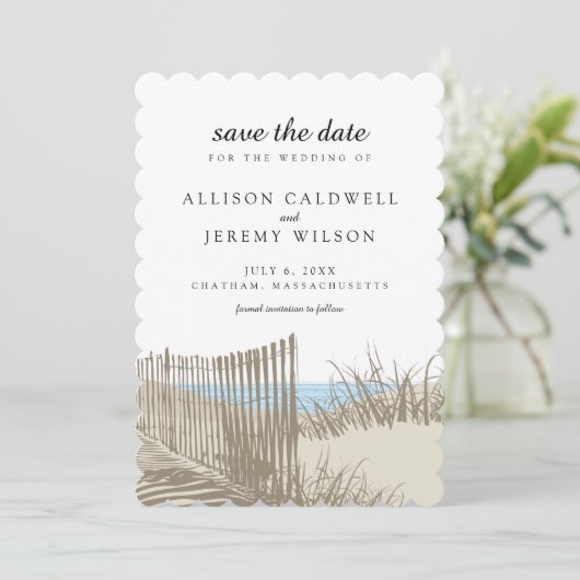 Sand Dunes | Datum opslaan Save The Date (Staand voorkant)