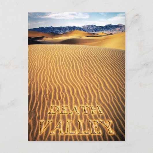 Sand Dunes, Death Valley, Californië Briefkaart (Voorkant)