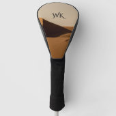 Sand Dunes Desert Landschap Monogram Golfheadcover (Voorkant)