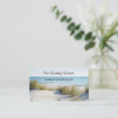 Sand Dunes en Beach Wedding Website Tussenvoegsel  Informatiekaartje (Staand voorkant)