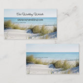 Sand Dunes en Beach Wedding Website Tussenvoegsel  Informatiekaartje (Voorkant / Achterkant)