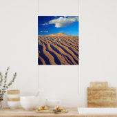 Sand Dunes en Clouds Poster (Keuken)