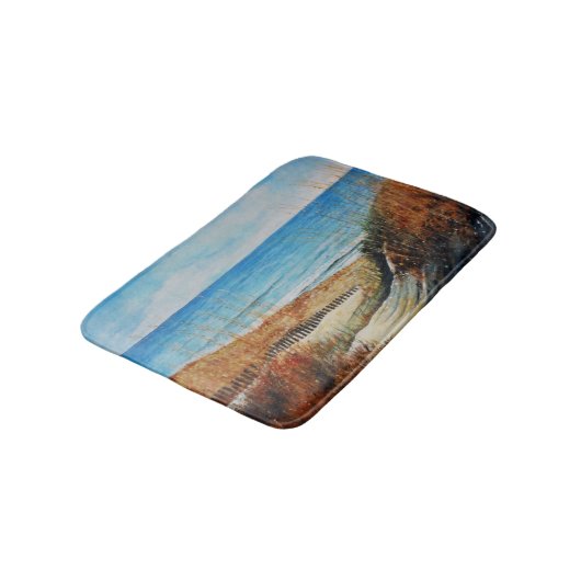 Sand Dunes en Ocean Painting Bath Mat (Gekanteld)