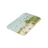 Sand Dunes en Seagulls Outer Banks North Carolina Badmat (Gekanteld)