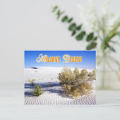 Sand Dunes in de Mojave-woestijn, Californië Briefkaart (Staand voorkant)