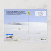 Sand Dunes in de Mojave-woestijn, Californië Briefkaart (Achterkant)