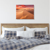 Sand Dunes in de woestijn bij Sunset Canvas Afdruk (Insitu (Slaapkamer))