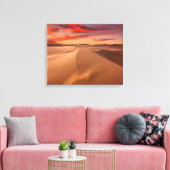 Sand Dunes in de woestijn bij Sunset Canvas Afdruk (Insitu (Woonkamer))