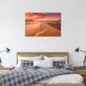 Sand Dunes in de woestijn bij Sunset Canvas Afdruk (Insitu (Slaapkamer))