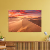 Sand Dunes in de woestijn bij Sunset Canvas Afdruk (Insitu (Woonkamer))