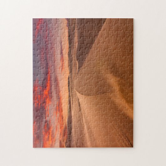Sand Dunes in de woestijn bij Sunset Legpuzzel (Verticaal)